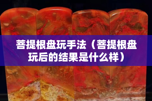 菩提根盤玩手法（菩提根盤玩后的結果是什么樣）