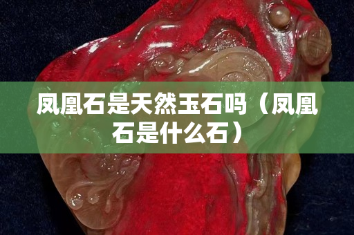 鳳凰石是天然玉石嗎（鳳凰石是什么石）