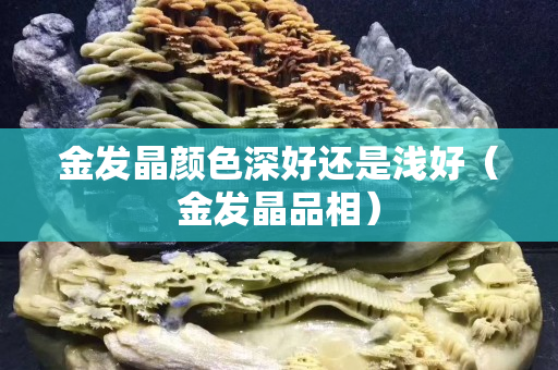 金發晶顏色深好還是淺好（金發晶品相）