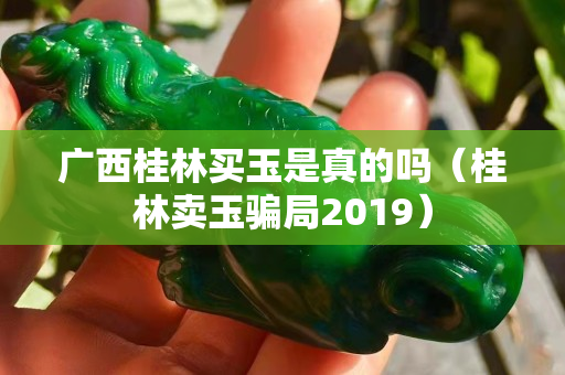 廣西桂林買玉是真的嗎（桂林賣玉騙局2019）