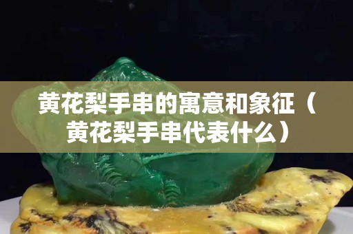 黃花梨手串的寓意和象征（黃花梨手串代表什么）
