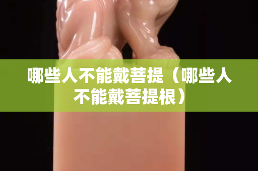 哪些人不能戴菩提（哪些人不能戴菩提根）