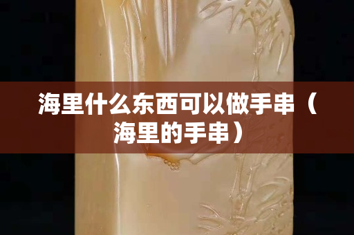 海里什么東西可以做手串（海里的手串）