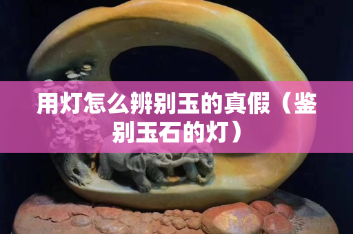 用燈怎么辨別玉的真假（鑒別玉石的燈）
