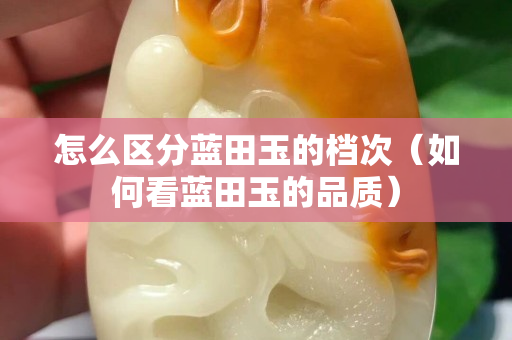 怎么區分藍田玉的檔次（如何看藍田玉的品質）