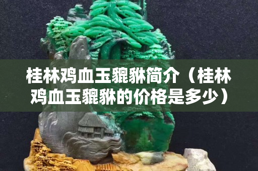 桂林雞血玉貔貅簡介（桂林雞血玉貔貅的價格是多少）