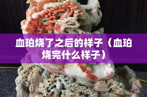 血珀燒了之后的樣子（血珀燒完什么樣子）