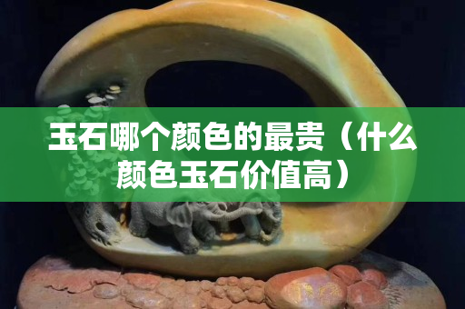 玉石哪個(gè)顏色的最貴（什么顏色玉石價(jià)值高）