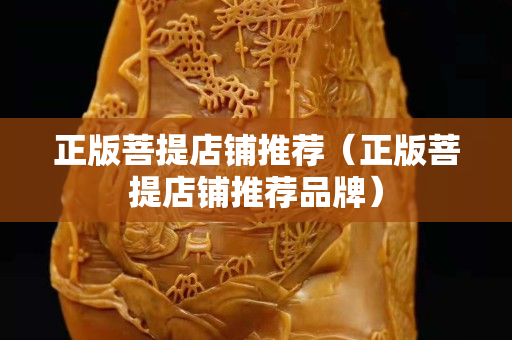正版菩提店鋪推薦（正版菩提店鋪推薦品牌）