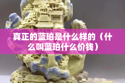 真正的藍珀是什么樣的（什么叫藍珀什么價錢）