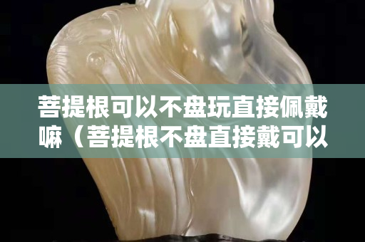 菩提根可以不盤玩直接佩戴嘛（菩提根不盤直接戴可以嗎）