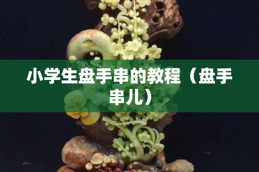 小學生盤手串的教程（盤手串兒）