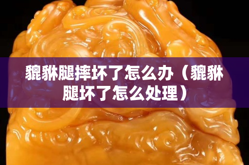 貔貅腿摔壞了怎么辦（貔貅腿壞了怎么處理）