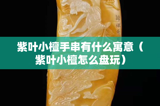 紫葉小檀手串有什么寓意（紫葉小檀怎么盤玩）