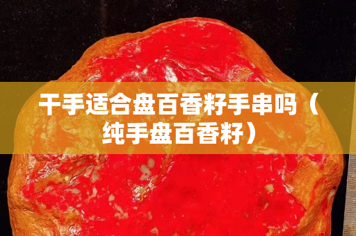 干手適合盤百香籽手串嗎（純手盤百香籽）