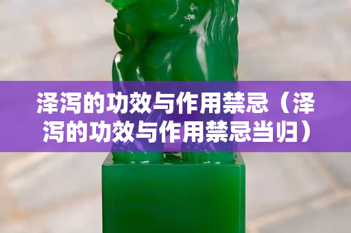 澤瀉的功效與作用禁忌（澤瀉的功效與作用禁忌當歸）