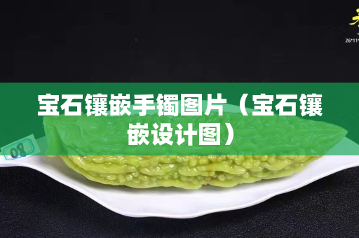 寶石鑲嵌手鐲圖片（寶石鑲嵌設計圖）