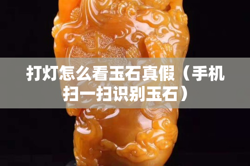 打燈怎么看玉石真假（手機掃一掃識別玉石）