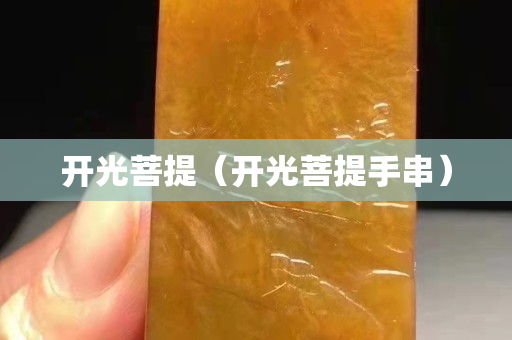 開光菩提（開光菩提手串）