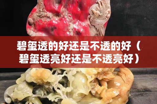 碧璽透的好還是不透的好（碧璽透亮好還是不透亮好）