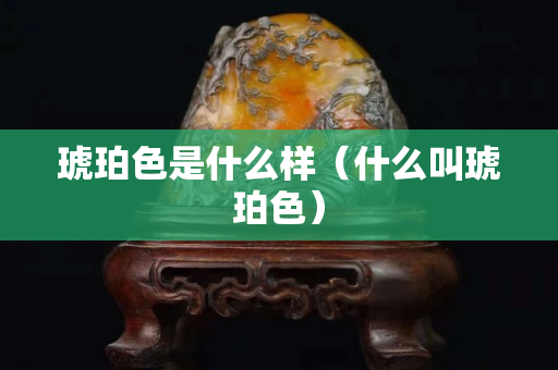 琥珀色是什么樣（什么叫琥珀色）