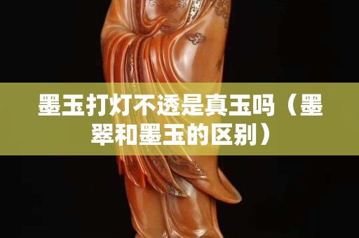 墨玉打燈不透是真玉嗎（墨翠和墨玉的區別）