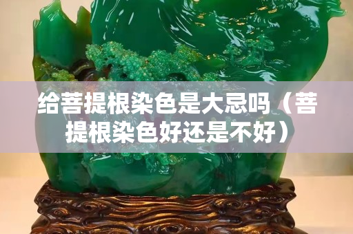 給菩提根染色是大忌嗎（菩提根染色好還是不好）