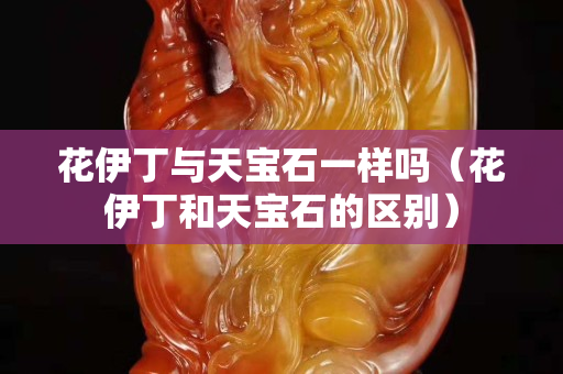 花伊丁與天寶石一樣嗎（花伊丁和天寶石的區別）