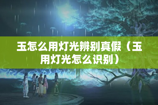 玉怎么用燈光辨別真假（玉用燈光怎么識別）