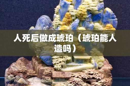 人死后做成琥珀（琥珀能人造嗎）