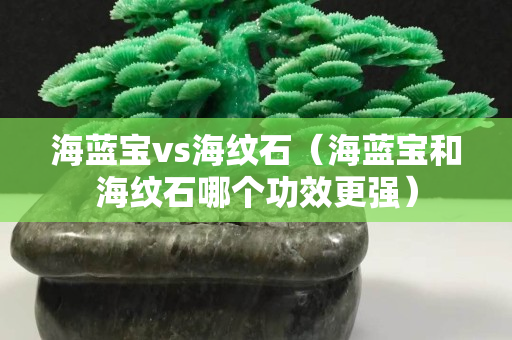 海藍寶vs海紋石（海藍寶和海紋石哪個功效更強）