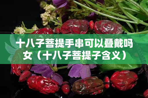 十八子菩提手串可以疊戴嗎女（十八子菩提子含義）