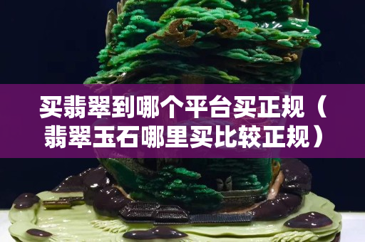 買翡翠到哪個平臺買正規(guī)（翡翠玉石哪里買比較正規(guī)）