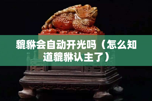貔貅會自動開光嗎（怎么知道貔貅認主了）
