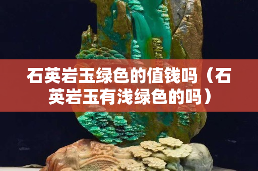 石英巖玉綠色的值錢嗎（石英巖玉有淺綠色的嗎）
