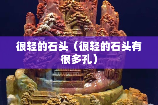 很輕的石頭（很輕的石頭有很多孔）