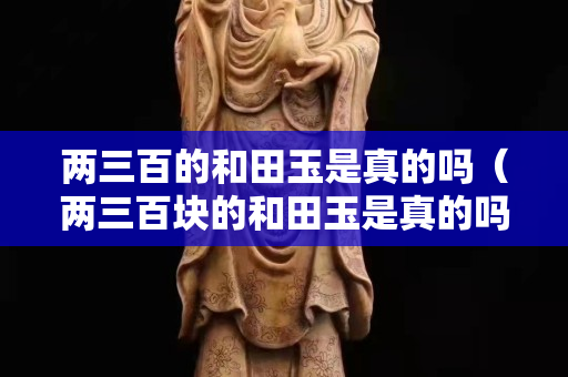 兩三百的和田玉是真的嗎（兩三百塊的和田玉是真的嗎）