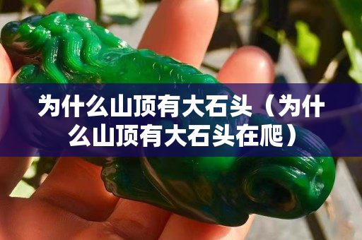 為什么山頂有大石頭（為什么山頂有大石頭在爬）