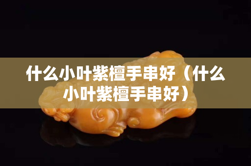 什么小葉紫檀手串好（什么小葉紫檀手串好）