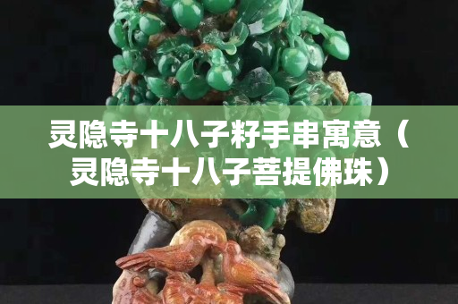 靈隱寺十八子籽手串寓意（靈隱寺十八子菩提佛珠）