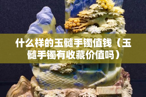 什么樣的玉髓手鐲值錢（玉髓手鐲有收藏價值嗎）