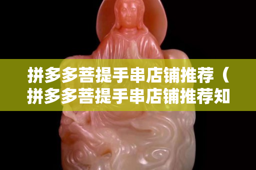 拼多多菩提手串店鋪推薦（拼多多菩提手串店鋪推薦知乎）