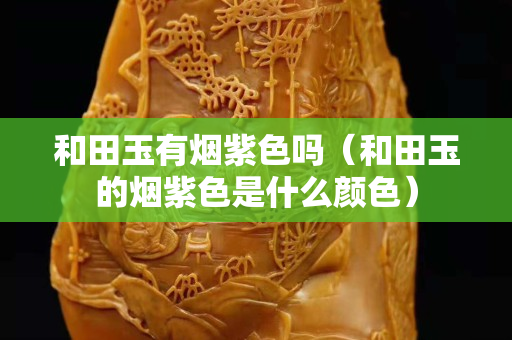 和田玉有煙紫色嗎（和田玉的煙紫色是什么顏色）