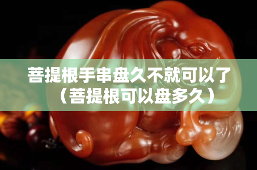 菩提根手串盤久不就可以了（菩提根可以盤多久）