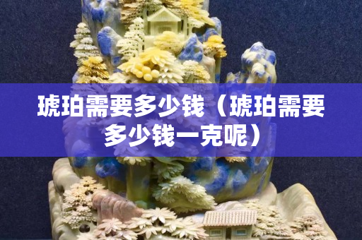 琥珀需要多少錢（琥珀需要多少錢一克呢）