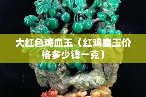 大紅色雞血玉（紅雞血玉價格多少錢一克）