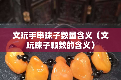 文玩手串珠子數(shù)量含義（文玩珠子顆數(shù)的含義）