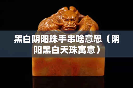 黑白陰陽珠手串啥意思（陰陽黑白天珠寓意）