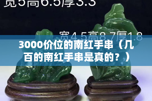 3000價位的南紅手串（幾百的南紅手串是真的？）
