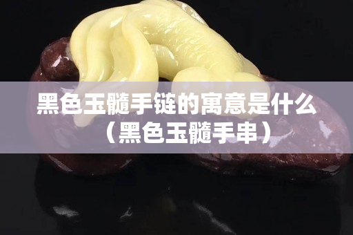 黑色玉髓手鏈的寓意是什么（黑色玉髓手串）